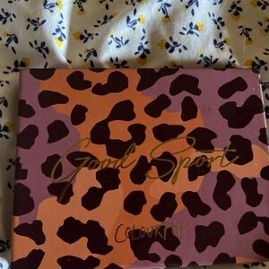 Colourpop limited edition, good sport eyeshadow, palette. Great color story.